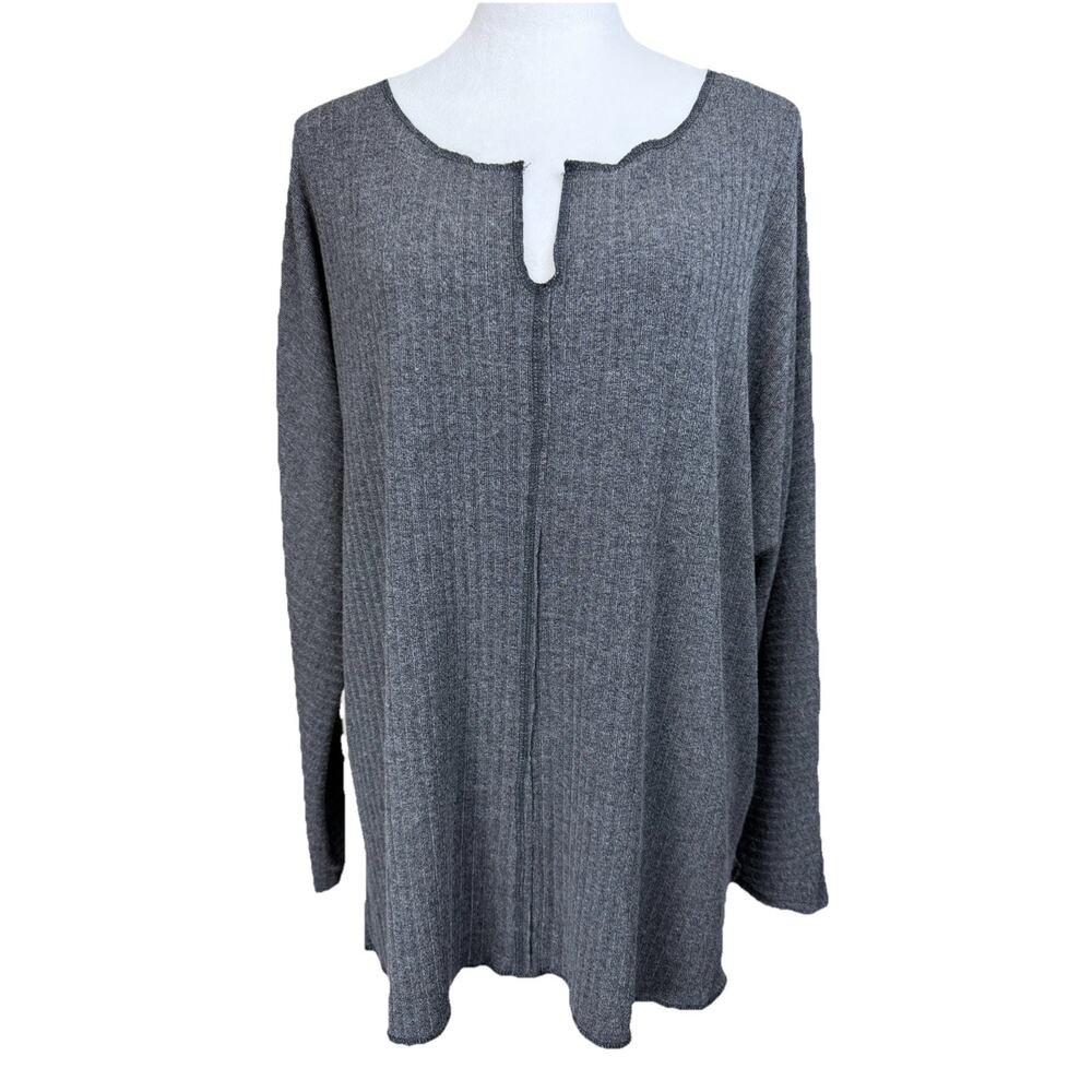 Weekend by Suzanne Betro Top Tunic 1X Lightweight Athleisure Lagenlook Boho